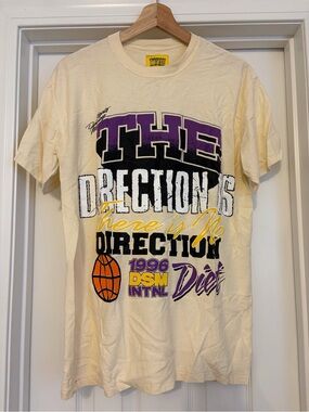 Diet Starts Monday, The Direction is There is No Direction Tee, Cream, Medium